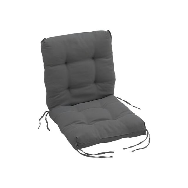 Living and Home Lawn Chair Cushion Deep Seat for Indoor and Outdoor Furniture Black