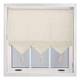 155cm Triangle Edge Sheer Linen Roller Blind Metal Fittings