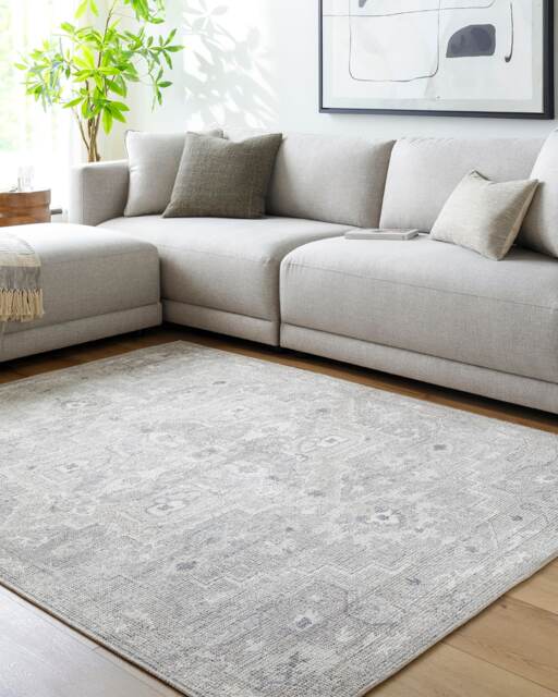 LIVABLISS Becki Owens Elle-Vintage Traditional Boho Rug 120 x 170 cm Grey Beige Brown