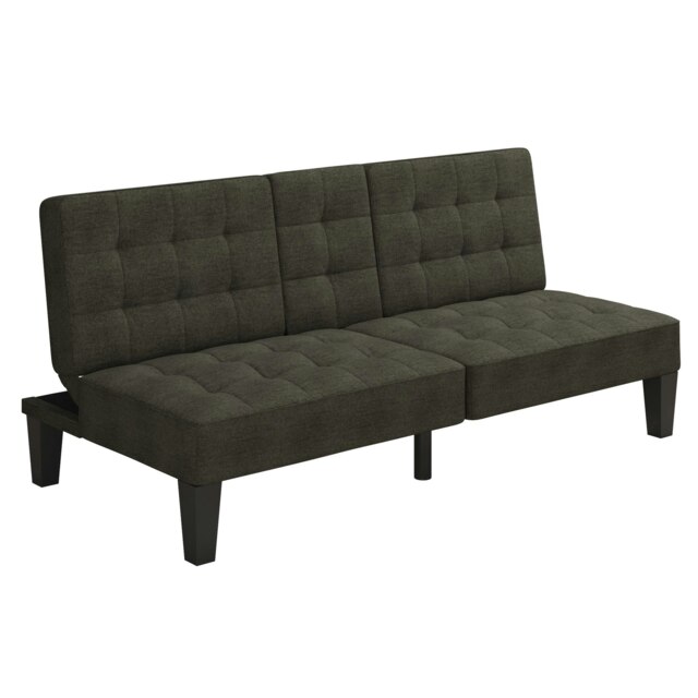 Adalynn Convertible Sofa Bed Fabric Grey Grey GREY LINEN Not provided