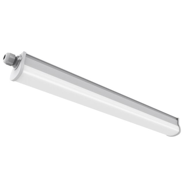 Nordlux Westport Indoor Batten Light Fitting Grey Plastic Intergrated LED 25,000hrs - Mains Powered, IP65