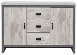 Boston 2 Door 3 Drawer Sideboard Grey Grey