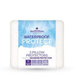 Slumberdown Waterproof Protect Pillow Protectors Cream 4 Pack Standard