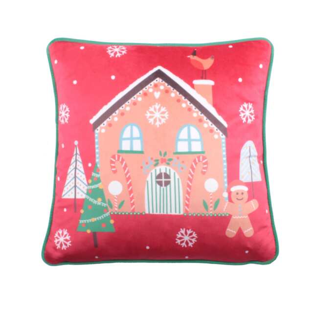 Fusion Gingerbread Man Filled Cushion Multi