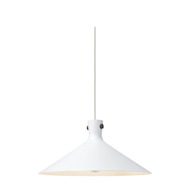 Nordlux Dorina Indoor Pendant Light White Metal E27 Wood - Mains Powered, IP20
