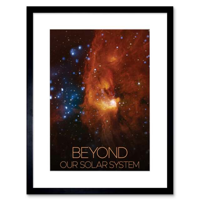 "NASA Spitzer Space Telescope Milky Way RCW 108 9x7"" Black Framed Wall Art Print"