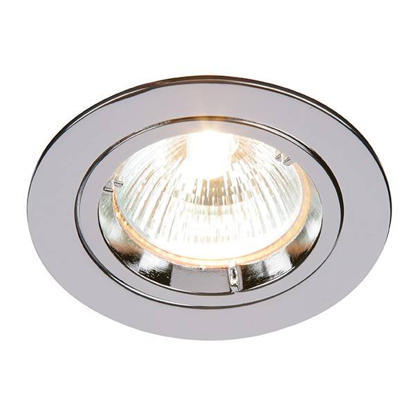 Cast 1 Light Recessed Downlight Chrome Plate, GU10
