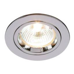 Cast 1 Light Recessed Downlight Chrome Plate, GU10