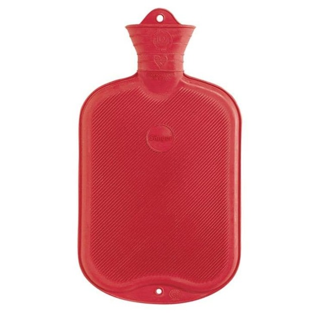 Sanger Ribbed Hot Water Bottle Red 2L Multi One Colour One Size 1