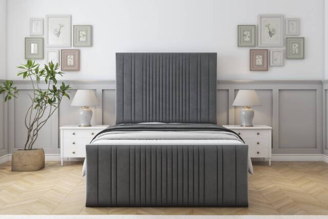 "Sloomy Kingsley Armour Coniston Bed Frame With 50"" Upholstered Headboard 3' Single"