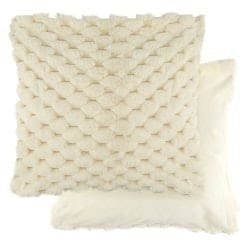 Leah Collection Deluxe Cushion Cover in Cream Cream Cream