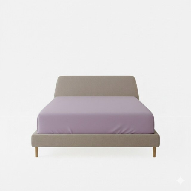 Flannelette Fitted Sheet Soft Brushed Cotton Bedding Warmth Comfort Purple Lilac Super King