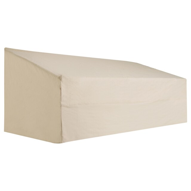 Outsunny 3 Seater Rain Cover Garden Sofa Chair Bench Protector 218x111x101cm White Beige 218cm x 111cm x 101cm