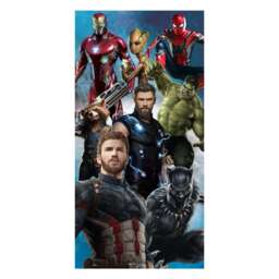 Marvel Avengers Superheroes Towel Multi Multicoloured One Size 1