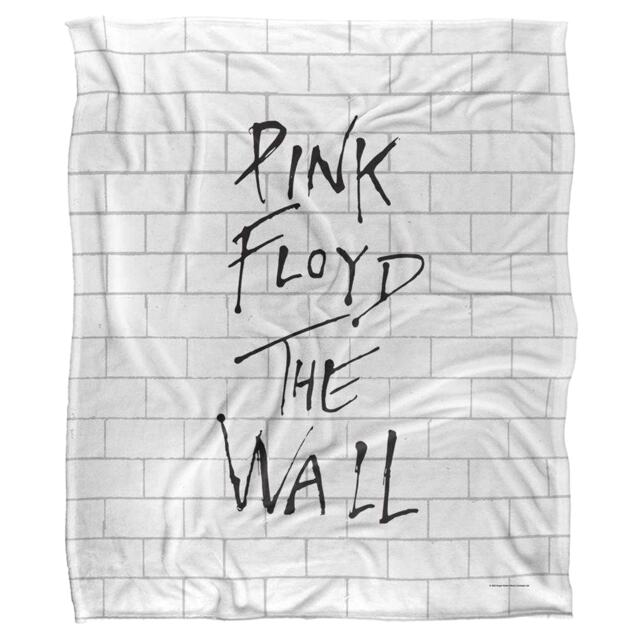 Pink Floyd The Wall Silky Album Cover Supersoft Blanket White White/Black One Size 1
