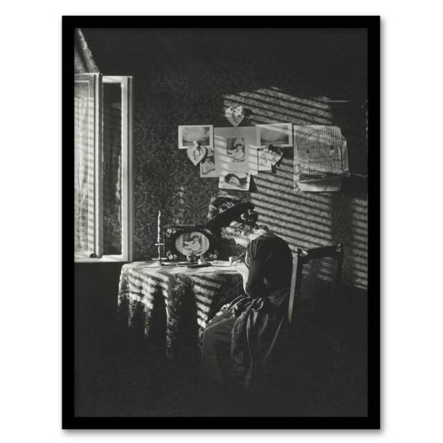 Alfred Stieglitz Sun Rays Paula in Berlin Portrait Framed Wall Art Print A4