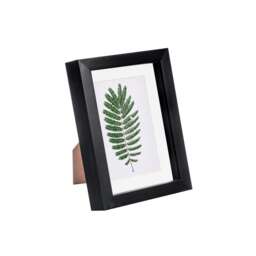 "Nicola Spring 5 x 7"" Photo Frame - Black/White Mount - 3D Photo Frame Picture Frame Box Portrait Display Case (20 x 15cm)"