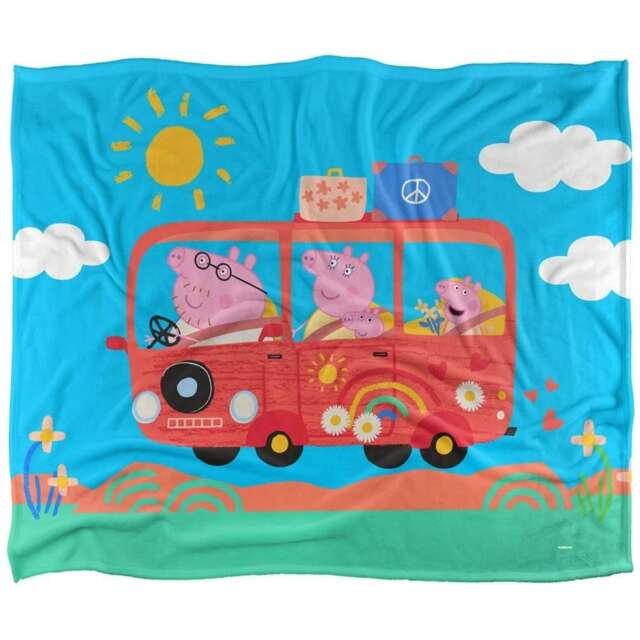 Peppa Pig Road Trip Blanket - White - One Size