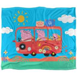 Peppa Pig Road Trip Blanket - White - One Size