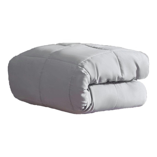 OHS Weighted Blanket 4kg Quilted, 125x150cm - Silver