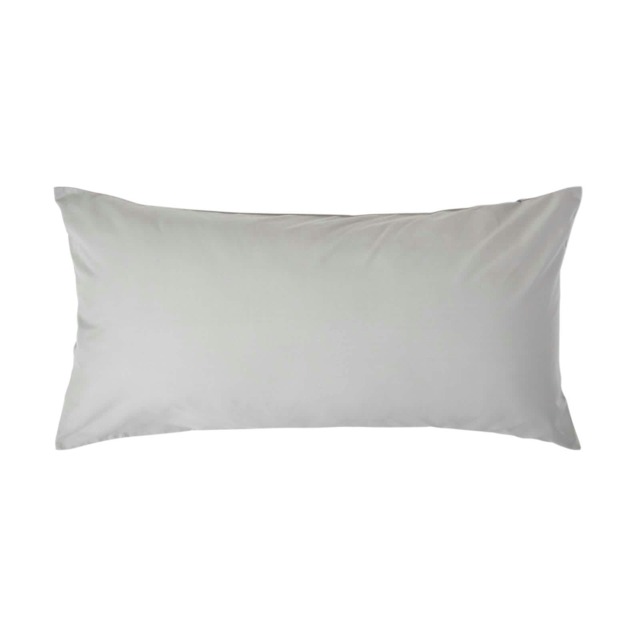 Homescapes Silver Grey European Size Egyptian Cotton Pillowcase 200 TC - 40 x 80 cm