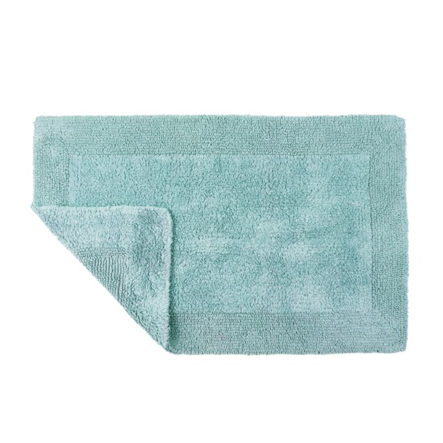 Heavyweight Reversible Bath Mat Rug 53 x 85cm - Duckegg