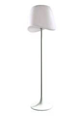 Cool Floor Lamp 2 Light E27 Foot Switch Indoor, Matt White, Opal White