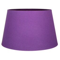 Traditional 30cm Purple Linen Fabric Drum Table/Pendant Shade 60w Maximum Purple Purple 1
