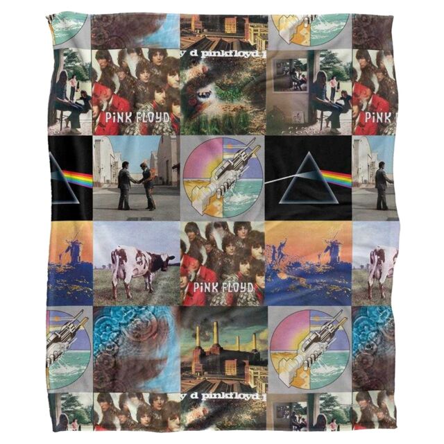 Pink Floyd Silky Album Cover Supersoft Blanket Multi Multicoloured One Size 1