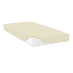 Belledorm Easycare Percale Fitted Sheet - Cream - Kingsize Cream King