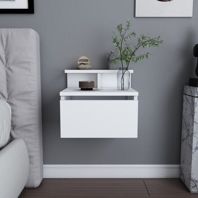 Decorotika Alice Floating Nightstand - 39,6 cm W x 34,8 cm H x 31,7 cm D