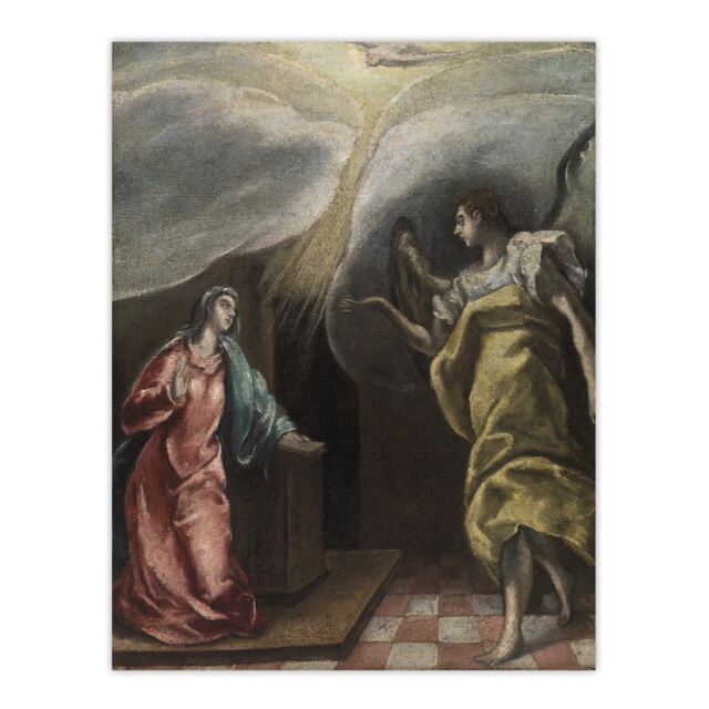 Annunciation Archangel Gabriel and Mary El Greco Wall Art Poster Print