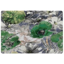 Green Flowers Rug Multi