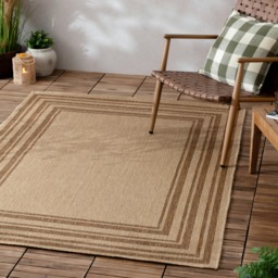 Yard Camber Jute Effect Natural Indoor/Outdoor Rug Brown 120 cm x 170 cm
