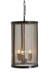 Orsina Black Finish Small Pendant Light With Hints of Gold