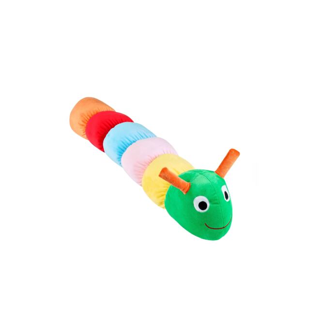 Catherine Lansfield Kids Charlee Caterpillar 3D Shaped Cushion Multi Bright 30x50cm