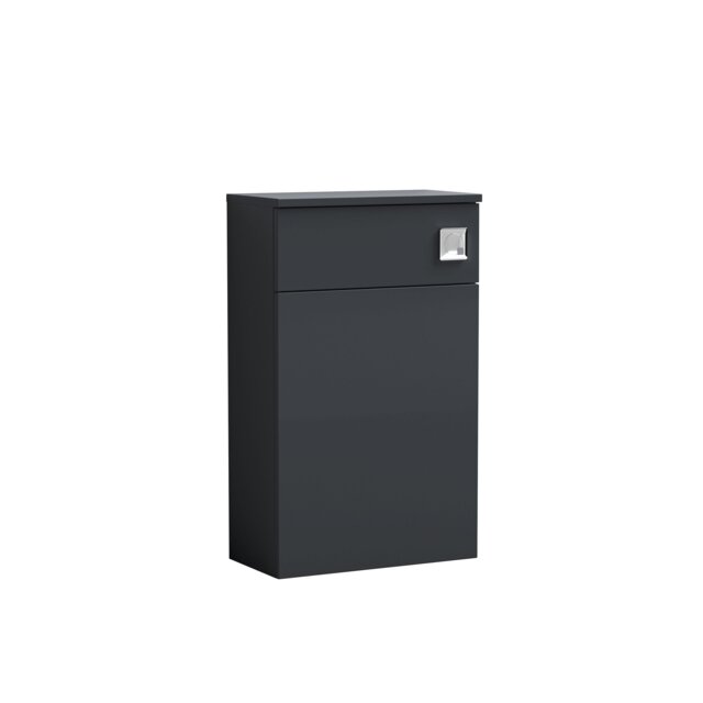 Balterley Contemporary Bathroom Cistern Compact WC Toilet Unit Grey Satin Soft Black