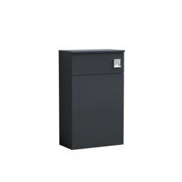 Balterley Contemporary Bathroom Cistern Compact WC Toilet Unit Grey Satin Soft Black