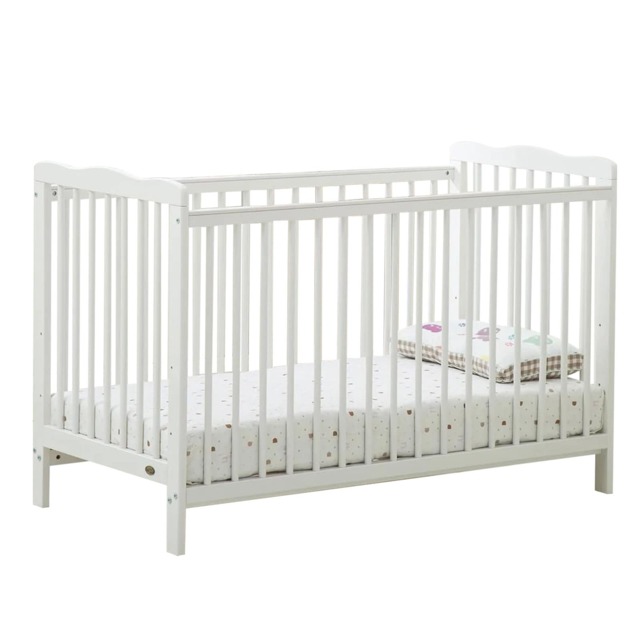 MCC Direct Wooden Baby Cot Toddler Crib With Mattress Brooklyn