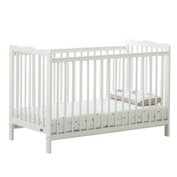 MCC Direct Brooklyn Baby Cot Crib White with Mattress White White One Size 1
