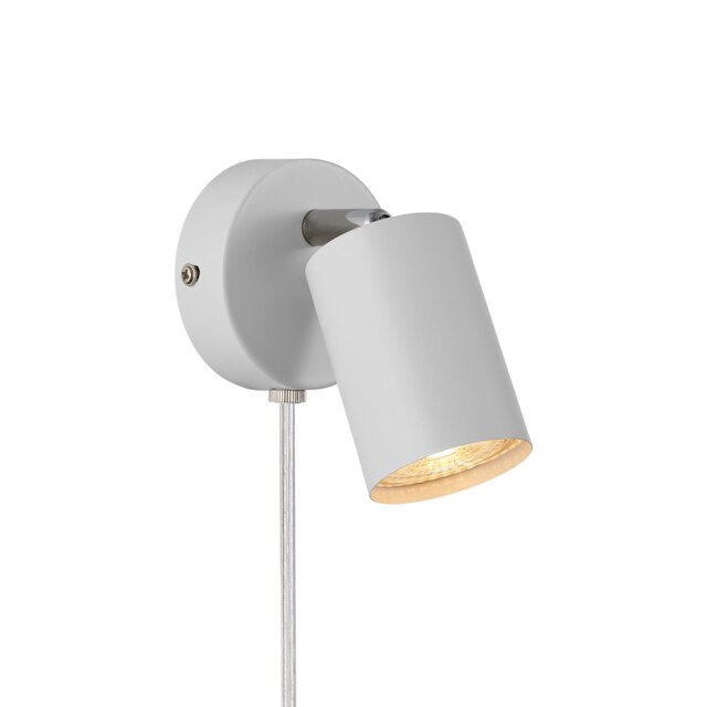 Nordlux Explore Indoor Wall Light White Metal Sensor GU10 Adjustable Head - Plug In or Mains Powered , IP20 White White