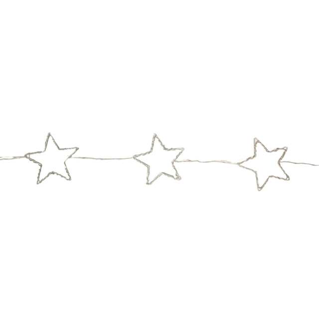 2.6m Set of 10 Star Curtain Lights 227 Rainbow LEDs Microbrights String Lights