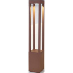 Agra LED Outdoor Bollard Light Rust Brown IP54