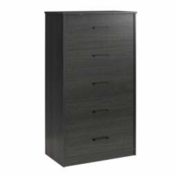 BrEZ Build Pearce 5 DRW Dresser Black Oak Black Black Oak One Size