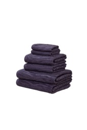 Safari 6 Piece Cotton Towels Bale Set Soft and Absorbent Purple Bath towel