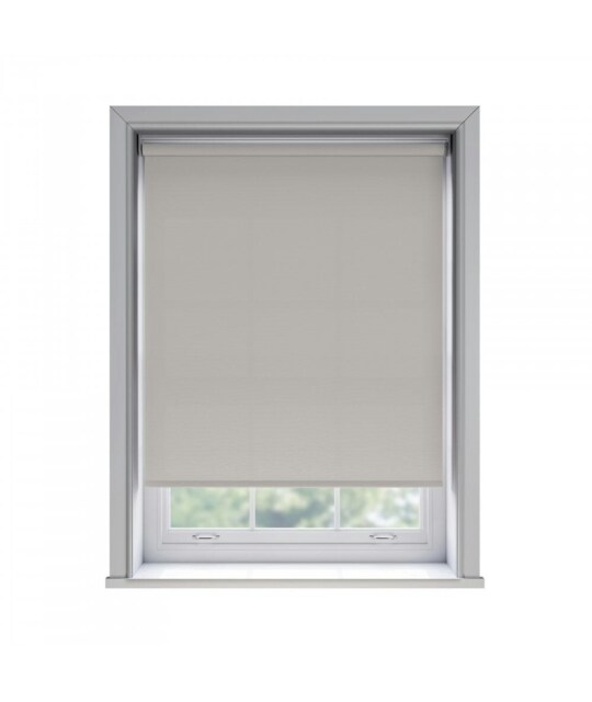 75cm No Drill Mink Thermal Blackout Roller Blind (170cm Drop) Brown