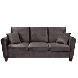 Plush Velvet Sofa Set With 2-Seater And 3-Seater Sofa In Mink
