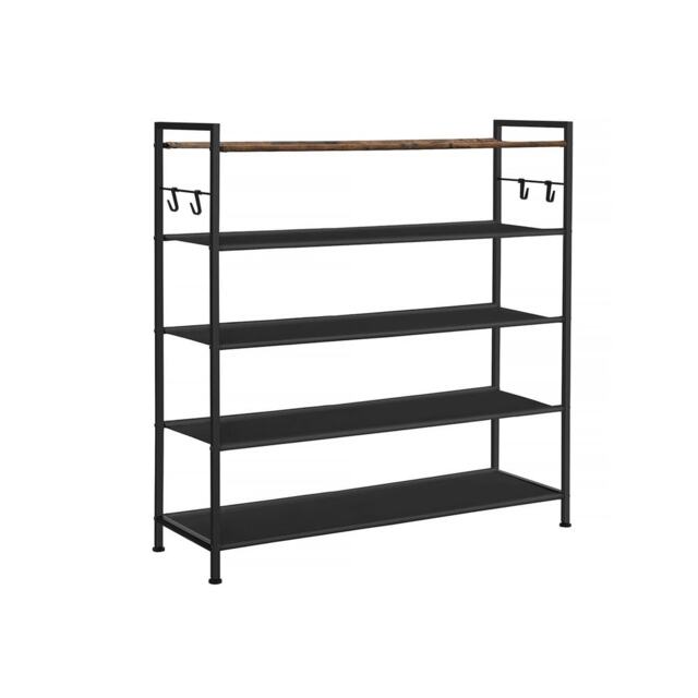 5 Tier Industrial Shoe Rack Hallway Storage Organiser