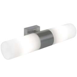 Nordlux Tang Indoor Wall Light Silver Glass E14 Ceiling or Wall Mounting - Mains Powered , IP44 Silver BS