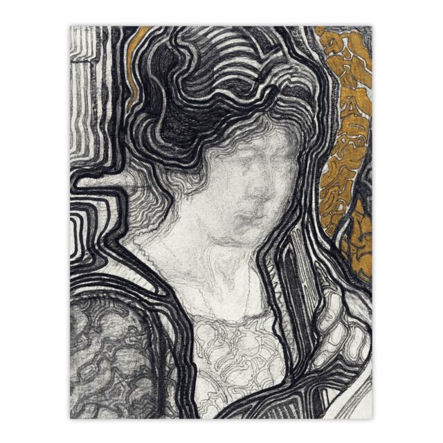 "Woman Portrait Playing Cello Reijer Stolk Wall Art Poster Print 12X16"""